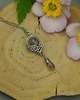 wisiory Długi wisiorek labradoryty wire wrapping 4