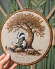 Ozdoby na ścianę Badger Book Lover, haft w oprawie 20 cm 6