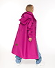 płaszcze damskie Parka Longline Hoodie Oversize fuksja 8