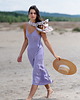 sukienki midi damskie Długa sukienka w stylu bieliźnianym (slip dress), ENGLISH LAVENDER 1
