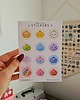 naklejki dla dzieci Naklejki Urocze Pierożki Squishy Dumplings Okrągłe 1 Arkusz 2
