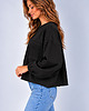bluza bez kaptura damska Bluza Flavia Czarna 1