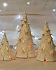 dekoracje bożonarodzeniowe Zestaw świąteczny choinki ceramiczne 1