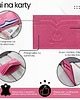 pokrowce i etui - różne Etui na karty i wizytówki skórzane minimalistyczne praktyczne etui różowe 1