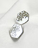 kolczyki srebrne Srebrne kolczyki heksagon Calluna Studs  1