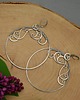 kolczyki wire wrapping Kolczyki duże koła wire wrapping kółka 3