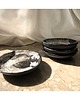 patery i talerze Talerzyk z czarnej gliny Handmade  4 sztuki 3