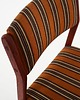 krzesła Komplet sześciu krzeseł tekowych, duński design, lata 70, produkcja: Dania 9
