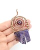 wisiory Jaspis cesarski wisiorek wire wrapping 8