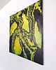 obrazy CZARNO-ŻÓŁTY Duży obraz do salonu Akryl na płótnie 80x80 cm 3
