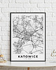 plakaty Plakat Mapa Katowice 1
