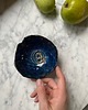 pojemniki na biżuterię Ceramiczna Miseczka Skorupka na Biżuterię Granatowa Cudo Oceanu 3