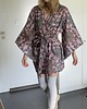 sukienki midi damskie Pudrowy róż kimono Rebel Pink 2