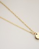 złote naszyjniki 16k Gold Plated Thick Round Tag Necklace 1