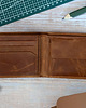 portfele męskie Karmelowy Cienki Portfel Męski Vintage na Karty Skóra Licowa SH-3165 2