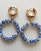 kolczyki z kamieniami Kolczyki DONUTS jaspis niebieski ziemny 2
