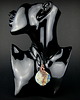 wisiory Koral fossil wisiorek wire wrapping 6
