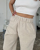 spodnie dresowe damskie Spodnie Cool light mocca melange 4