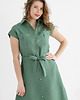 sukienki midi damskie Lniana Sukienka MARIGOLD eucalyptus green 5