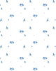 naklejki ścienne do pokoju dziecka Tapeta dla dzieci w kwiaty (Blue Flowers) 1