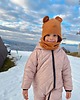 czapki dziecięce Czapka zimowa Boucle z uszami misia  szara 3