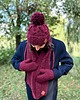 akcesoria - inne Męskie rękawiczki MERINO Bordo 3