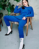 bluza bez kaptura damska Crew Neck Blue 3