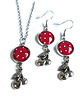 komplet biżuterii Komplet - Cherry dots , pin-up girl 3