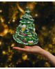 ozdoby choinkowe Bombka choinkowa: Duża zielona choinka z ozdobami 1