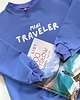 bluzy dla dziewczynki Bluza dziecięca MINI TRAVELER - lawendowa 1