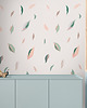 naklejki ścienne do pokoju dziecka Tapeta dla dzieci Pink Leaves 1