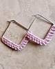 kolczyki - inne HERMES square. GALAXY PINK 3