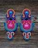 kolczyki soutache Duże i kolorowe kolczyki sutasz 3