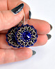 kolczyki swarovski Majestic Blue III, kolczyki z kryształami Swarovskiego, beading 2