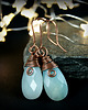 kolczyki wire wrapping Kolczyki z amazonitem 2