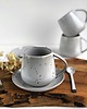 kubki Kubek Beczułka ze spodkiem w stylu boho 320 ml - Cappuccino 2