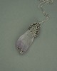 wisiory Wisiorek talizman duży surowy jasny ametyst wire wrapping 1