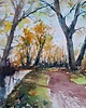 obrazy Obraz akwarelowy Jesień 40x30 cm 2