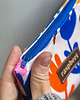 pokrowce i etui - na klucze Etui na klucze z jasnego weluru minimalistyczne kwiaty  Handmade 1