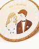 Ślub - inne Ślubna, indywidualna dedykacja, haft w oprawie vintage 2