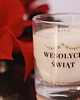 świeczniki i świece Świeca sojowa Wesołych Świąt 1