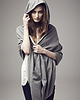 szale damskie Mnishkha DARK GREY  1