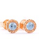 kolczyki złote Niebieski topaz- kolczyki w złocie 585, prezent 4