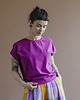 t-shirt damskie Malinowy T-shirt Kimonowy 3