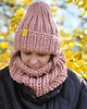 czapki damskie Wełniana czapka zimowa peruvian WOOLY retro róż 1