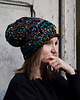 czapki damskie CRAZYCOLOR  czapka czarna/kolor 1