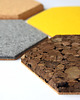 kafle i panele L Korek naturalny i brązowy Hexagon 5