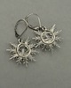 kolczyki wire wrapping Kolczyki słońce kryształ górski wire wrapping słoneczka 1