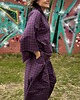 komplety damskie Komplet w kratę. Kimono + kuloty 6