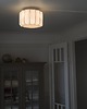 plafony Lampa sufitowa Iris z białym, bawełnianym kloszem 30 cm 1